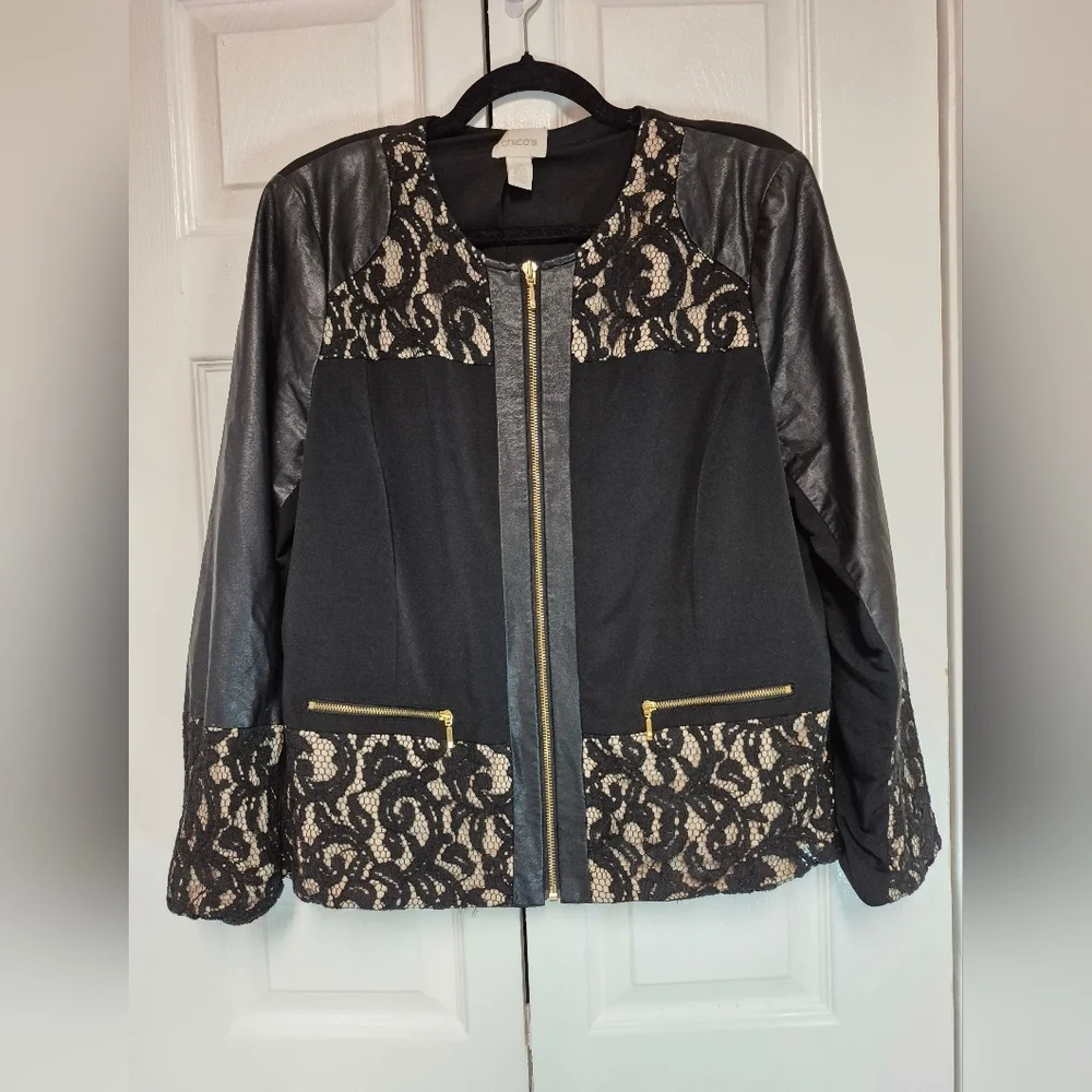 Chico's Black Jacket Intimates & Sleepwear - Picture 5 of 8